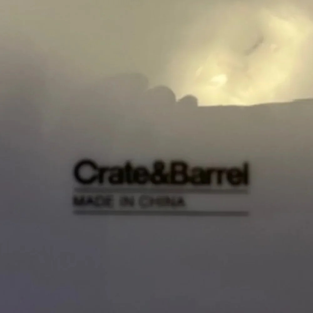 Crate & Barrel Stoneware Plate